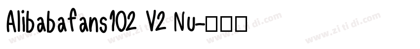 Alibabafans102 V2 Nu字体转换